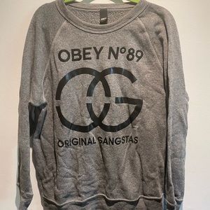 Used Obey OG gangster sweatshirt.